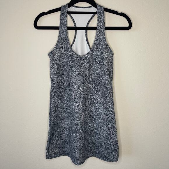 Lululemon Tops - Lululemon Cool Racerback II in Luon Spray Jacquard White Black - Size 4